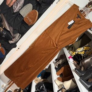 Banana Republic Suede wrap dress